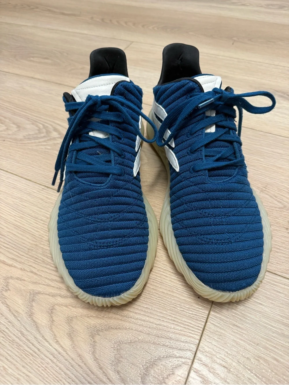Adidas Men's Sobakov Legend Marine Blue Cloud White Boost Sneakers BD7562 10.5